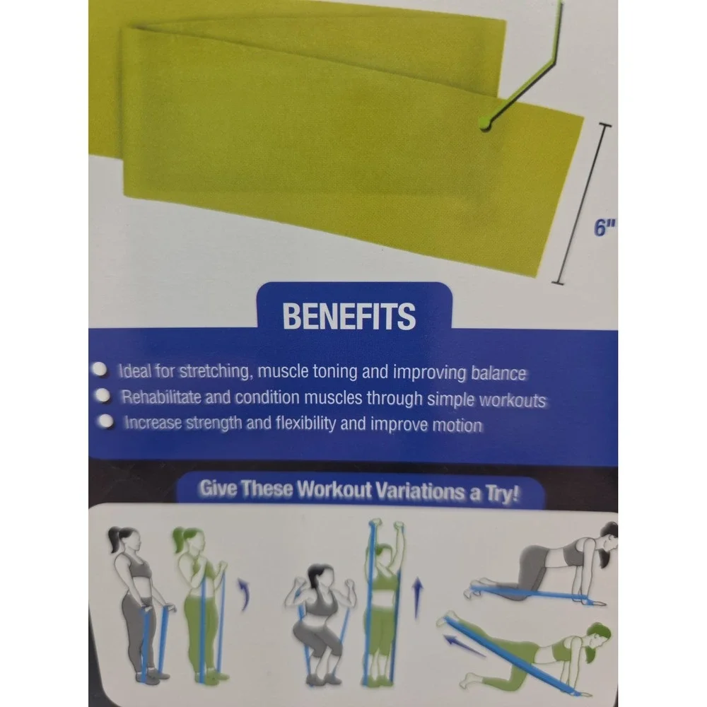 Wide Toning Band - Elastic Stretch Band - Physical therapy - Exercise